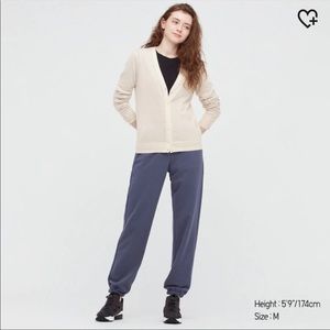 Uniqlo Off White Merino Wool Cardigan